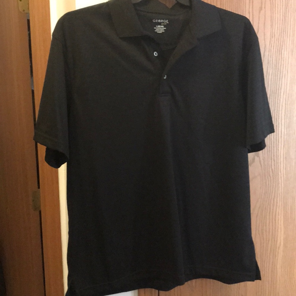 Men’s George Golf Size LG Black Polo Shirt